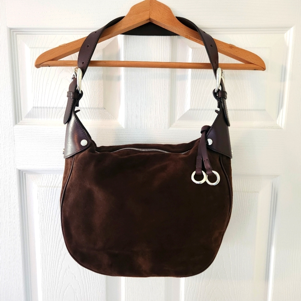 NWOT Michael Kors Italy Suede Leather Shoulder Bag